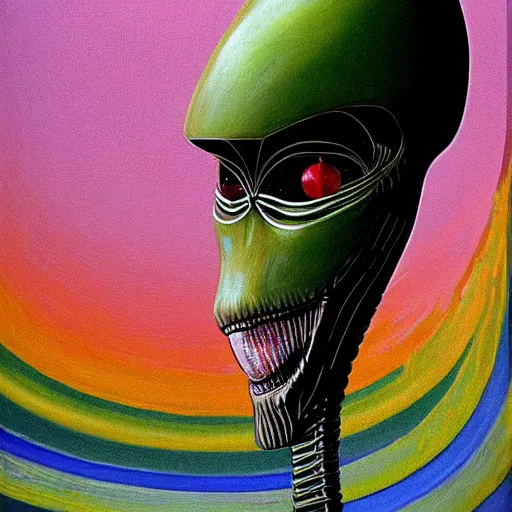 Image similar to alien by wayne thiebaud