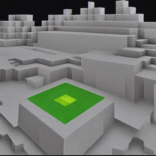 Image similar to minecraft world by man ray