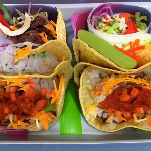 Prompt: taco sushi