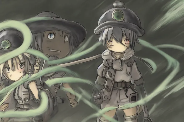 Image similar to made in abyss concept art