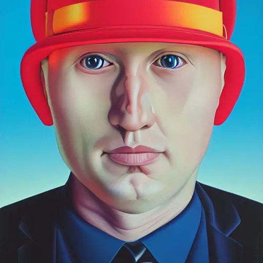 Image similar to portrait of kenny beats oil on canvas by shusei nagaoka, - h 7 0 4