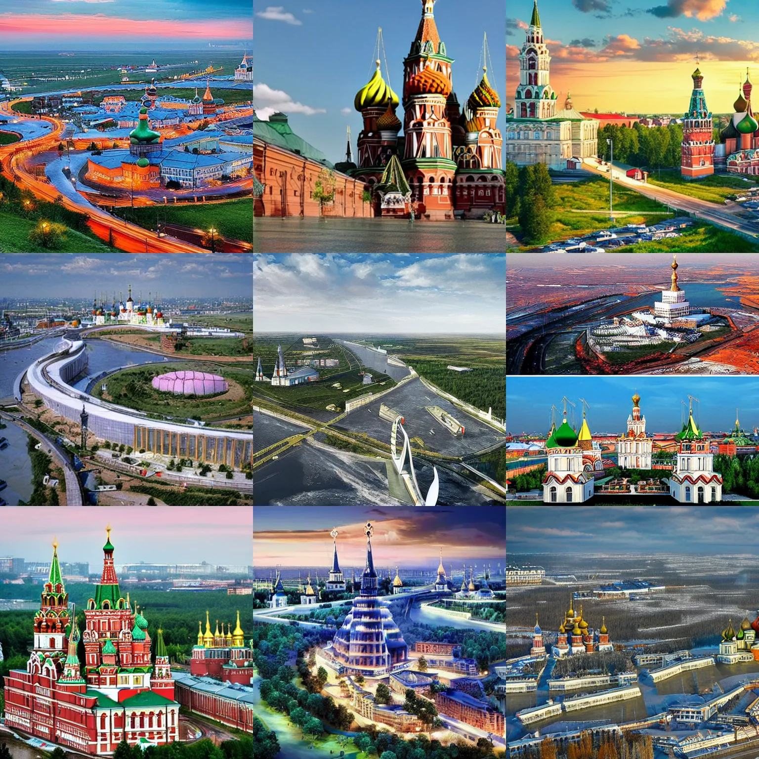 Prompt: Beautiful Russia of the Future