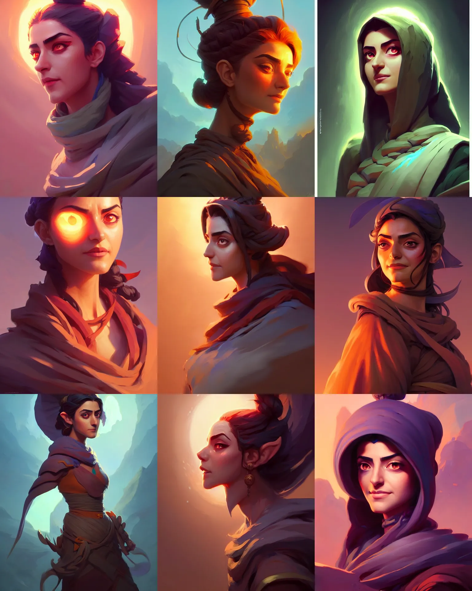 Prompt: side centered painted portrait, maya ali as a wind mage, octane render, gloomhaven, matte painting concept art, official fanart behance hd artstation by jesper ejsing, by rhads and makoto shinkai and lois van baarle and ilya kuvshinov and rossdraws