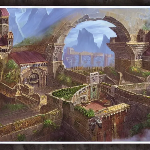 Image similar to ultima online concept art