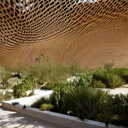 Image similar to biophilia architecture in the desert