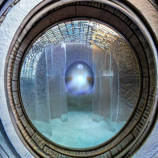 Image similar to a bong portal to another world, award winning professional stargate photography