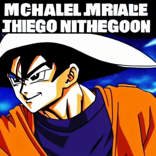 Image similar to Michael Jackson as a dragon ball character