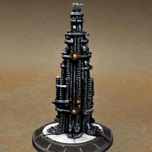 Image similar to hive spire of necromunda from warhammer 40k, grimdark