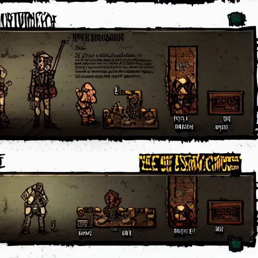 Image similar to darkest dungeon and disco elysium crossover