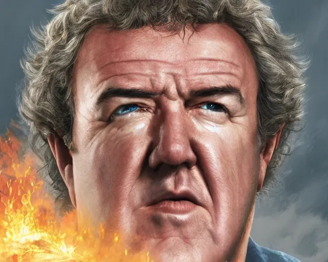 Image similar to jeremy clarkson in lord of the rings, character art, by various concept artists, redshift render, hyperrealistic face, photorealistic render