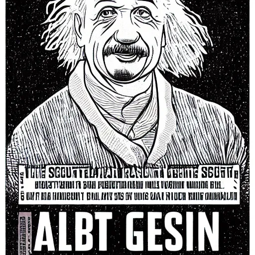 Image similar to portrait of albert einstein by laurie greasley, cg society