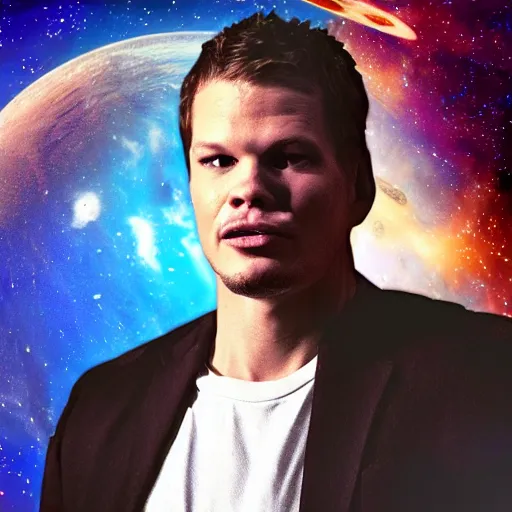 Image similar to Theo von in space