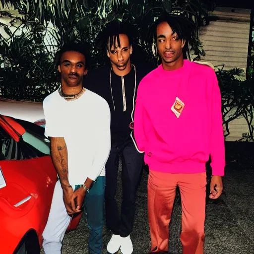 Prompt: Steve Lacy meets with Playboi Carti