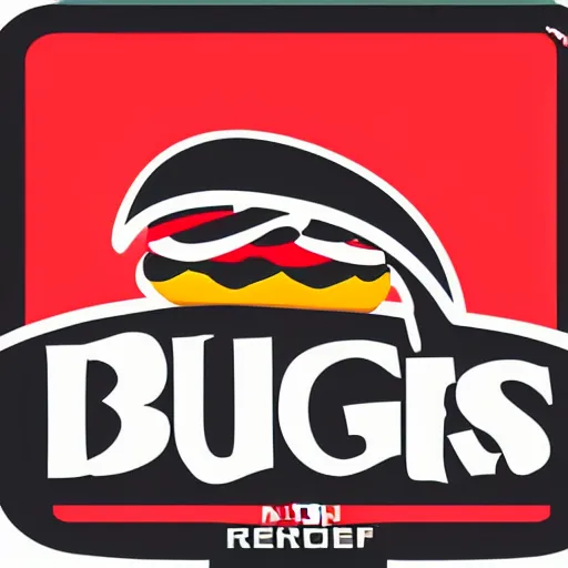 Image similar to high quality and iconic vector logo for a burger restaurant