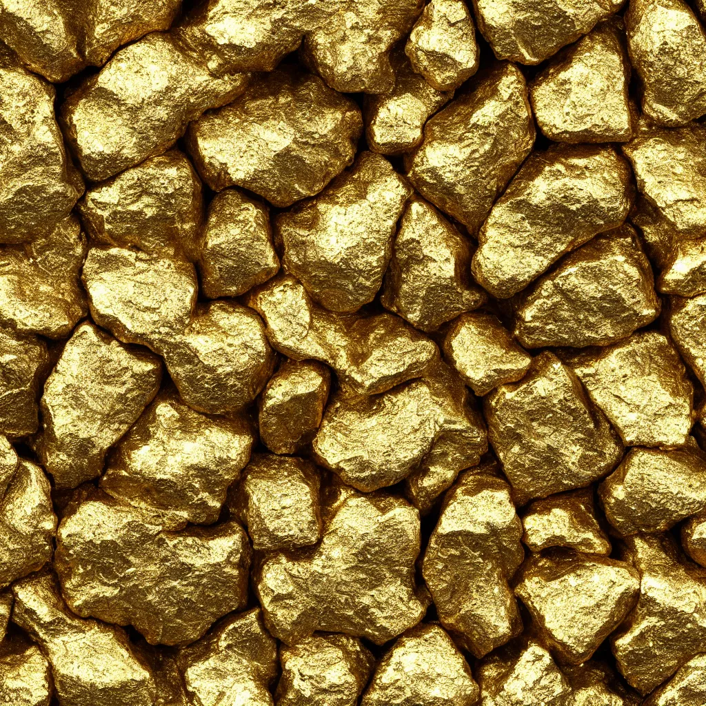 Prompt: gold mineral ore texture material, high definition, high detail, photorealistic,