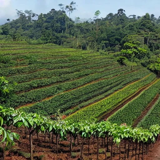 Image similar to a photo of a guatemalan coffee plantation