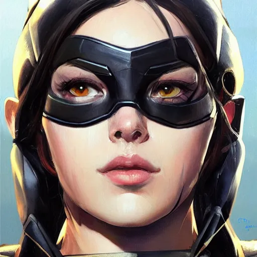 Image similar to greg manchess portrait painting of partially armored x - 2 3 laura kinney as overwatch character, medium shot, asymmetrical, profile picture, organic painting, sunny day, matte painting, bold shapes, hard edges, street art, trending on artstation, by huang guangjian and gil elvgren and sachin teng