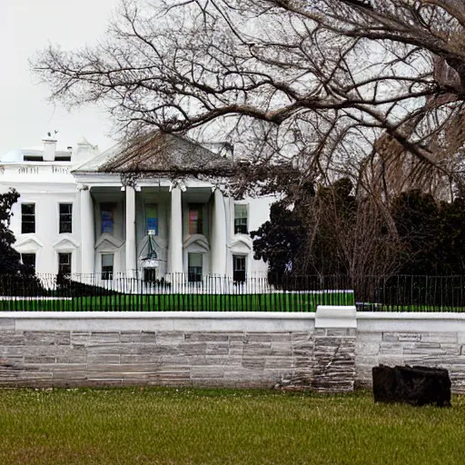 Image similar to Ruins of White House in USA, photo