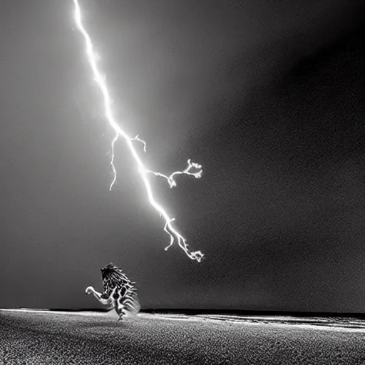 Image similar to killua lightning speed photography by david yarrow