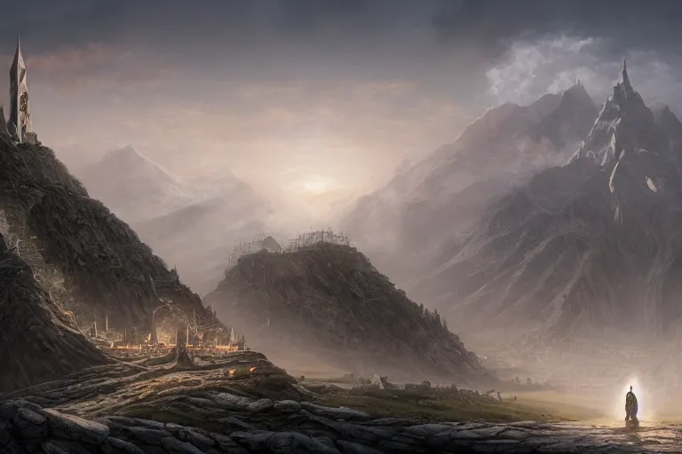 Lord of the Rings Wallpaper: Minas Tirith  Lord of the rings, Fantasy  landscape, Minas tirith