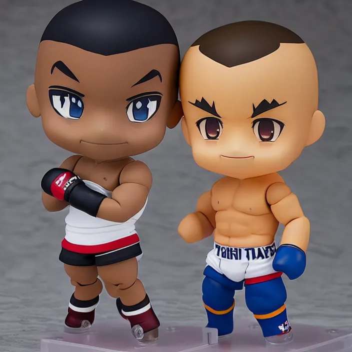 Prompt: mike tyson, an anime nendoroid of mike tyson, figurine, detailed product photo