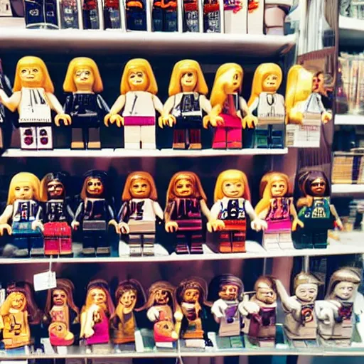 Image similar to beautiful girl minifigures for sale in amsterdam shop