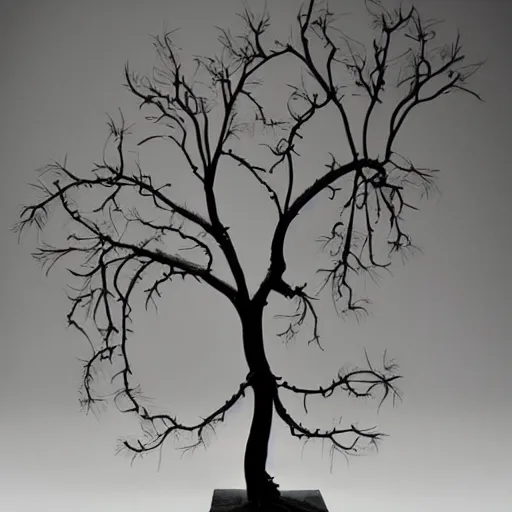 Prompt: tree wirework by giuseppe colarusso