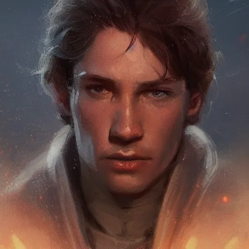 Image similar to portrait of a man by greg rutkowski, young jedi kinght kyp durron from star wars expanded universe, he is about 3 0 years old, highly detailed portrait, digital painting, artstation, concept art, smooth, sharp foccus ilustration, artstation hq