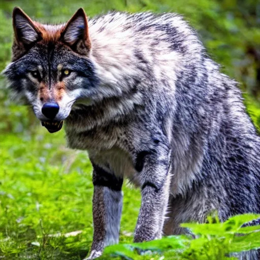 Image similar to giant cat - wolf, nature photography