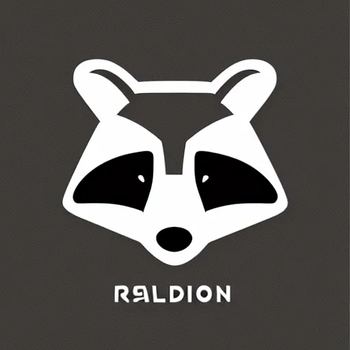 Prompt: app logo for a raccoon themed online digital bank, vector design