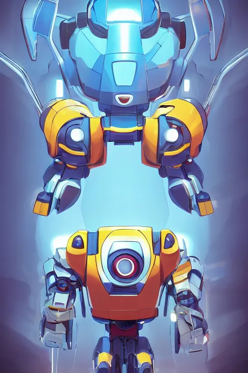 Image similar to metabots medabots medarotto medarot robot minimalist comics, behance hd by jesper ejsing, by rhads, makoto shinkai and lois van baarle, ilya kuvshinov, rossdraws global illumination ray tracing hdr radiating a glowing aura