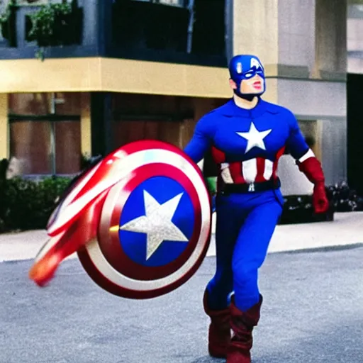 Prompt: Jerry Seinfeld as Captain America