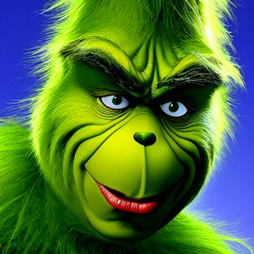 Image similar to The Grinch is The Incredible Hulk