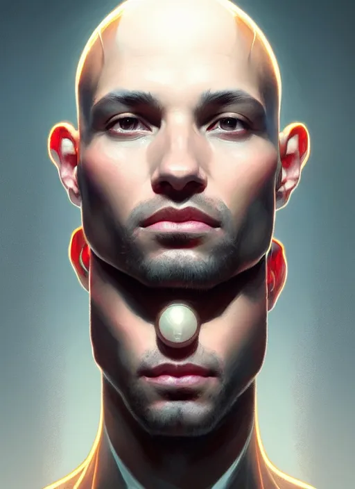 Prompt: symmetry!! portrait of bald terrence boyd, ambient lighting, intricate, elegant, highly detailed, digital painting, artstation, concept art, smooth, sharp focus, illustration, art by artgerm and greg rutkowski and alphonse mucha