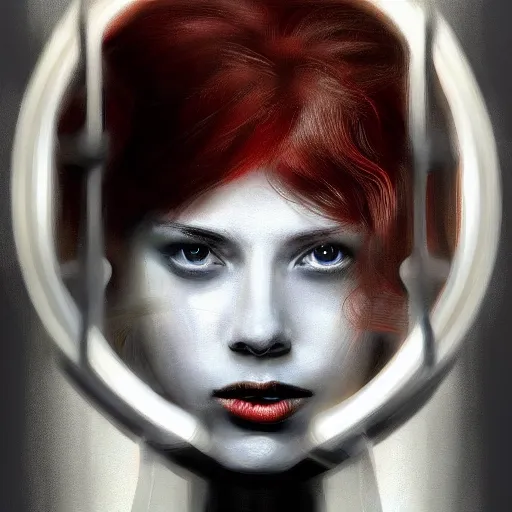 Prompt: black widow in an research facility, artstation hall of fame gallery, editors choice, #1 digital painting of all time, most beautiful image ever created, emotionally evocative, greatest art ever made, lifetime achievement magnum opus masterpiece, the most amazing breathtaking image with the deepest message ever painted, a thing of beauty beyond imagination or words