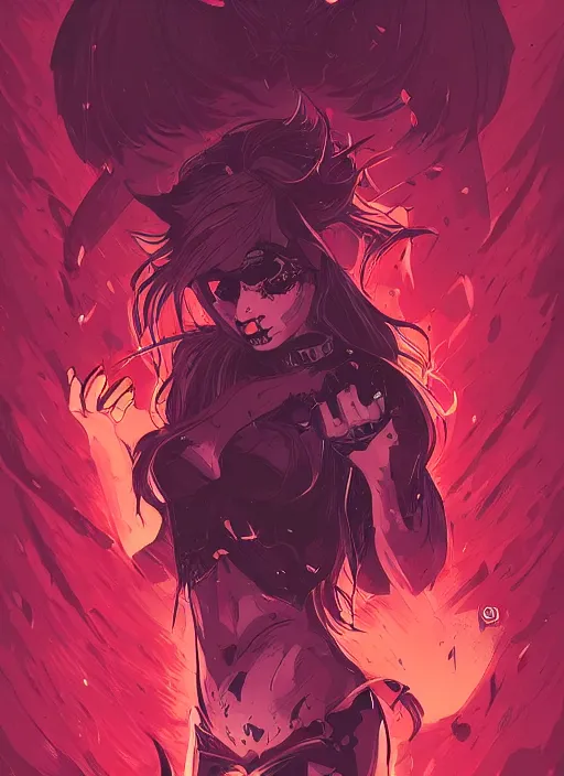 Image similar to beautifull succubus, cute face. dark fantasy, d & d, artstation, art by petros afshar, tom whalen, laurie greasley and greg rutkowski and ilya kuvshinov