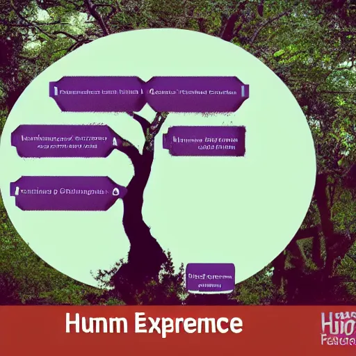 Prompt: the human experience level tree representation