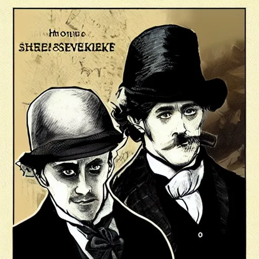 Image similar to Sherlock Holmes and the hound of Baskerville