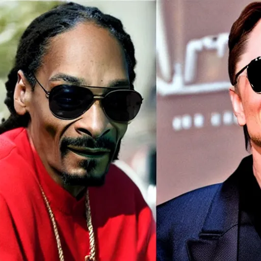 Image similar to snoop dogg as elon musk