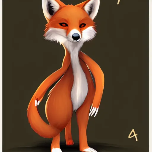 Image similar to an anthropomorphic fox, fursona!!!! trending on furaffinity, by kawacy, trending on artstation