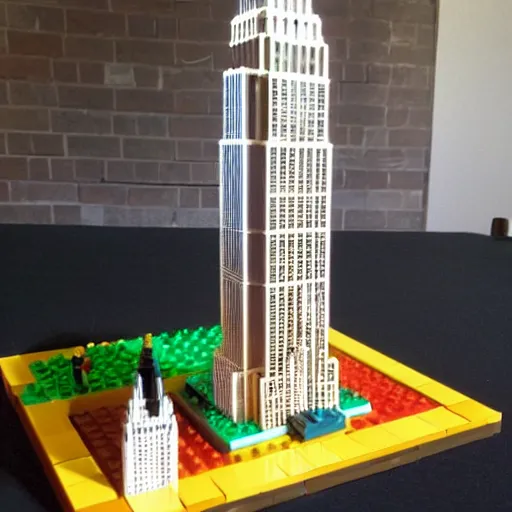 Image similar to lego empire state building