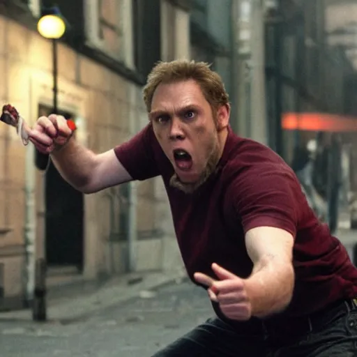 Image similar to Live Action Still of Jerma in Shaun of the Dead, real life, hyperrealistic, ultra realistic, realistic, highly detailed, epic, HD quality, 8k resolution, body and headshot, film still