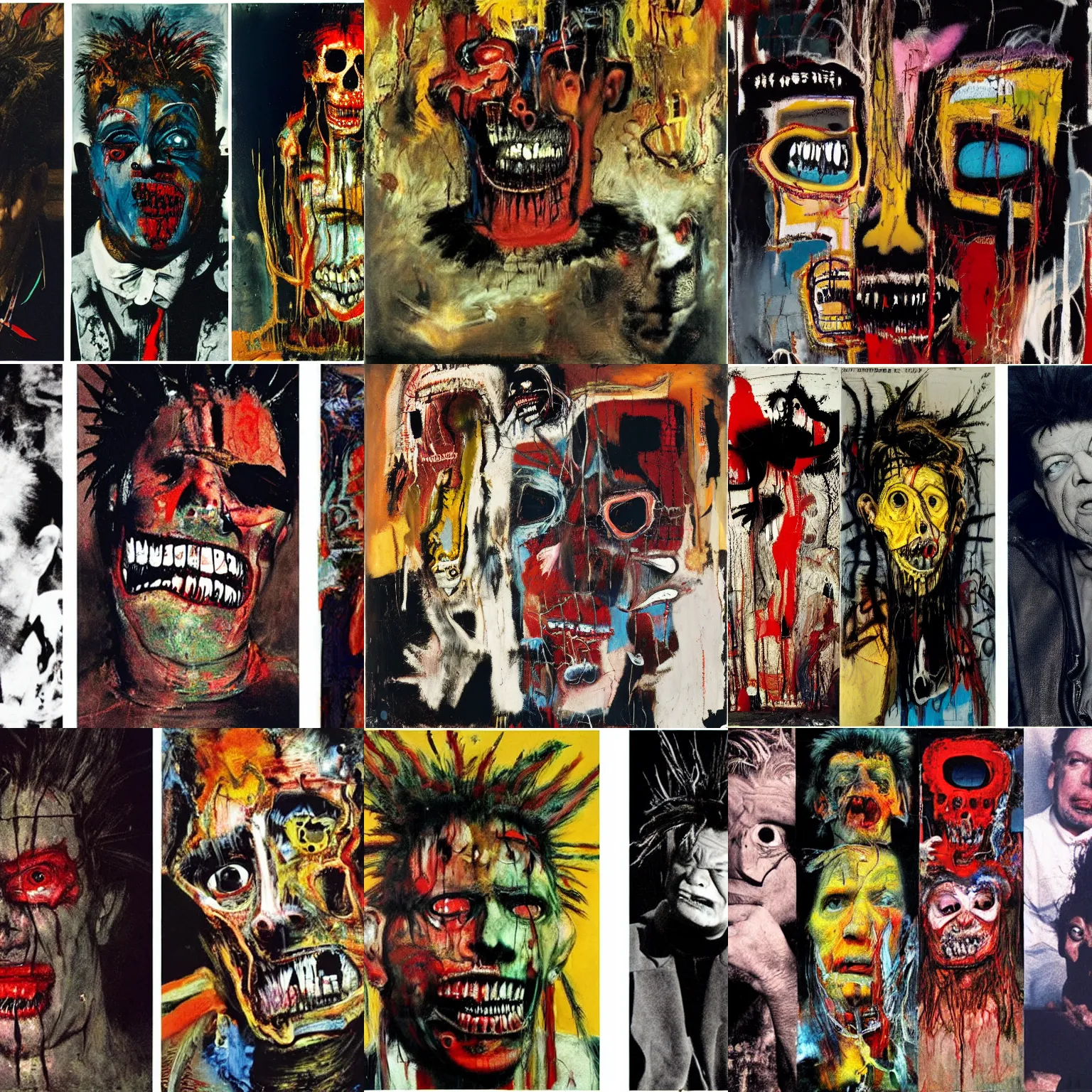 Prompt: a terrifying horrifying excruciating evil hell, by herman brood, by francis bacon, by jean - michel basquiat, by gustave moreau