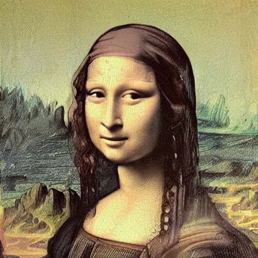 Prompt: Mona Lisa with the pearl earring