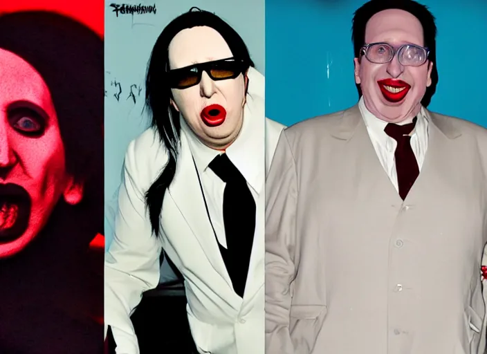 Prompt: marilyn manson danny devito