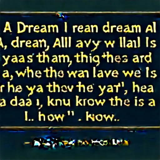 Image similar to a dream, all a dream, that ends in nothing, and leaves the sleeper where he lay down, but i wish you to know that you inspired it.