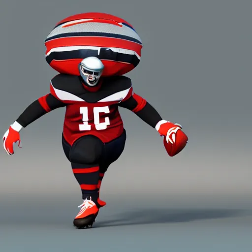 Prompt: mascot for a football team called the slurs, 3 d model, unreal engine, concept art, render, photorealism, 4 k, daytime, outdoors