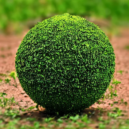 Prompt: plant-based sphere, 4k, photo