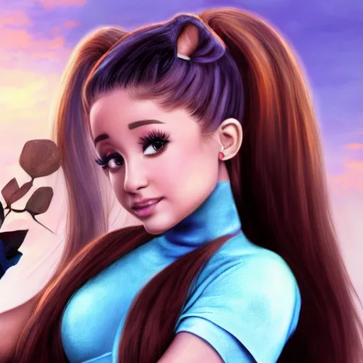 Prompt: ariana grande as an ogre fantasy art 4k