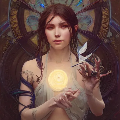 Prompt: Covid-19 as a human, humanoid, intricate, highly detailed, digital painting, artstation, concept art, sharp focus, illustration, art by artgerm and greg rutkowski and alphonse mucha